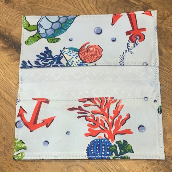 Vera Bradley Anchors Aweigh checkbook cover retired pattern perfect condition - Picture 2 of 6